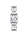 Case Rhodium Plated Stainless Steel Dial White Dial Black Roman Bracelet