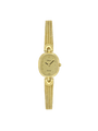 Case Gold Plated Dial Champagne Dial Round Mesh Band