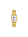 Case Gold Plated Stainless Steel Dial Mother of Pearl Dial Diamond Half Bangle