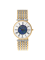 Case Two Tone Gold Plated Stainless Steel Dial Opal Dial Black Roman Bracelet