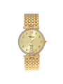 Case Gold Plated Stainless Steel Dial Champagne Dial Star Stone Bracelet