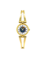 Case Gold Plated Stainless Steel Dial Opal Dial Black Roman Half Bangle