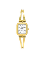 Case Gold Plated Stainless Steel Dial White Dial Black Roman Half Bangle