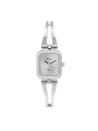 Case Stainless Steel Dial Silver Dial Stone Half Bangle