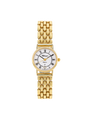 Case 9ct Gold Dial White Dial Black Roman Bracelet