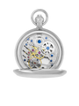 Case Rhodium Plated Dial Skeleton Dial Roman