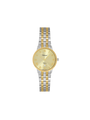 Case Two Tone Gold Plated Stainless Steel Dial Champagne Dial Champagne Roman Bracelet