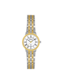Case Two Tone Gold Plated Stainless Steel Dial White Dial Roman Bracelet