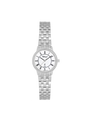 Case Rhodium Stainless Steel Dial White Dial Roman Bracelet