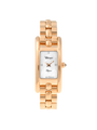 Case Rose Gold Plated Stainless Steel Dial Mother of Pearl Dial Stone Bracelet
