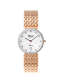 Case Rose Gold Plated Stainless Steel Dial White Dial Diamond Bracelet