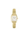 Case Gold Plated Stainless Steel Dial White Dial Champagne Roman Half Bangle