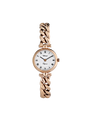 Case Rose Gold Plated Stainless Steel Dial White Dial Black Roman Bracelet