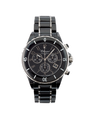 Case Stainless Steel Black Ceramic Dial Black Dial Arabic Number Bracelet