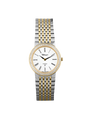 Case Two Tone Gold Plated Stainless Steel Dial White Dial Black Roman Bracelet