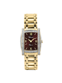 Case Gold Plated Stainless Steel Dial Brown Dial Champagne Roman Bracelet