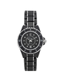Case Stainless Steel Black Ceramic Dial Black Dial Diamond Bracelet