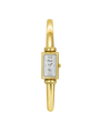 Case Gold Plated Stainless Steel  Dial Silver Dial Roman Silver Half bangle
