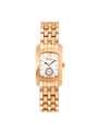 Case Rose Gold Plated Stainless Steel Dial White Dial Rose Arabic Bracelet