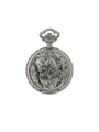 Case Antique Silver Tone Dial White Dial Black Arabic
