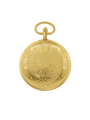 Case Gold Plated Dial White Dial Arabic