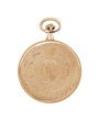 Case Rose Gold Plated Dial White Dial Roman