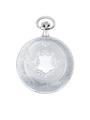 Case Rhodium Plated Dial White Dial Arabic