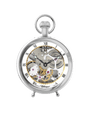 Case Rhodium Plated Dial Skeleton Dial Roman