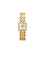 Case 14ct Gold Dial Mother of Pearl Dial Champagne Arabic Bracelet