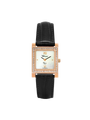 Case 14ct Rose Gold Dial Mother of Pearl Dial Rose Roman Leather Black