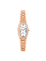 Case 9ct Rose Gold Dial White Dial Black Roman Bracelet