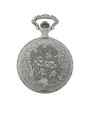 Case Antique Silver Tone Dial White Dial Arabic