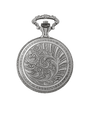 Case Antique Silver Tone Dial White Dial Roman