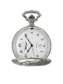 Case Antique Silver Tone Dial White Dial Arabic