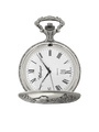 Case Antique Silver Tone Dial White Dial Roman