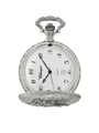 Case Antique Silver Tone Dial White Dial Arabic