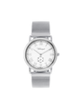 Case Stainless Steel Dial Silver Dial Silver Roman Mesh Band