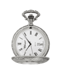 Case Antique Silver Tone Dial White Dial Roman