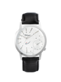 Case Stainless Steel Dial White Dial Baton Leather Black