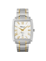 Case Two Tone Gold Plated Stainless Steel Dial White Dial Champagne Roman Bracelet