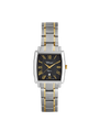 Case Two Tone Gold Plated Stainless Steel Dial Black Dial Champagne Roman Bracelet