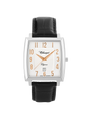 Case Stainless Steel Dial White Dial Rose Arabic Leather Black